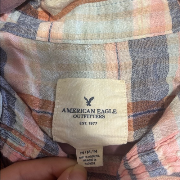 American Eagle Outfitters Multicolor Plaid Shirt - Picture 2 of 5